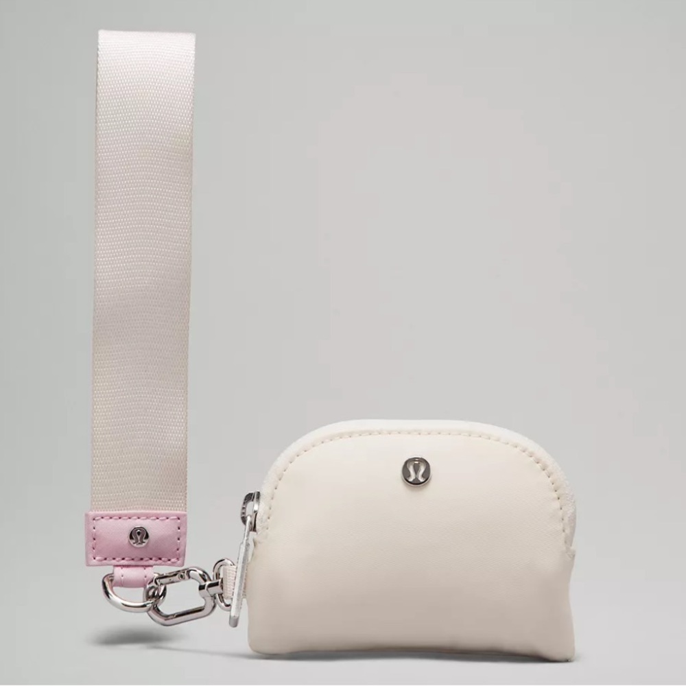 Lululemon Dual Pouch Wristlet White Opal / Pink Peony - Picture 6 of 13
